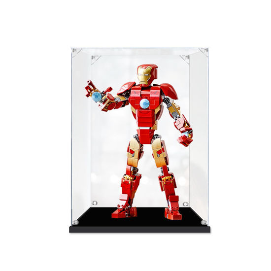 Picture of Acrylic Display Case for LEGO 76206 Marvel Super Heroes Iron Man Figure Infinity Saga Storage Box Dust Proof Glue Free