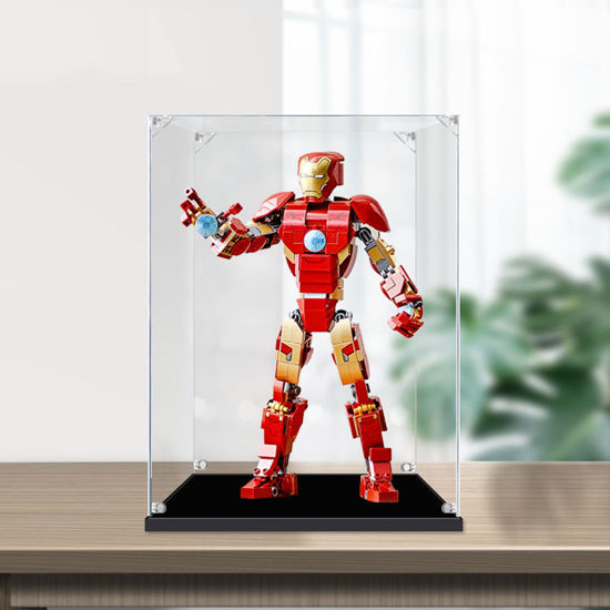 Picture of Acrylic Display Case for LEGO 76206 Marvel Super Heroes Iron Man Figure Infinity Saga Storage Box Dust Proof Glue Free