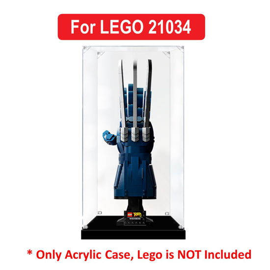 Picture of Acrylic Display Case for LEGO 76250 Marvel Super Heroes Wolverine's Adamantium Claws Figure Storage Box Dust Proof Glue Free