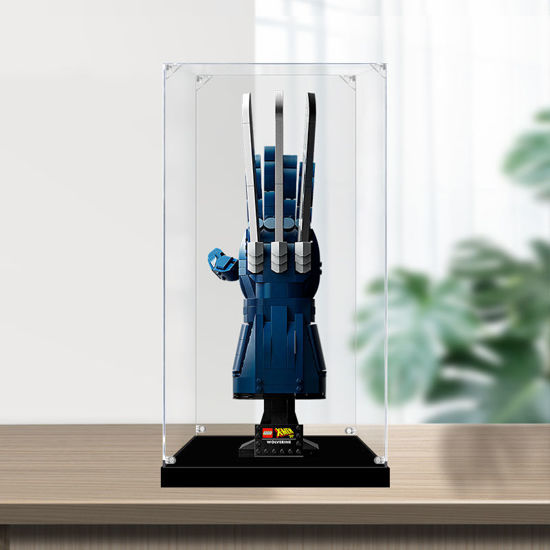 Picture of Acrylic Display Case for LEGO 76250 Marvel Super Heroes Wolverine's Adamantium Claws Figure Storage Box Dust Proof Glue Free