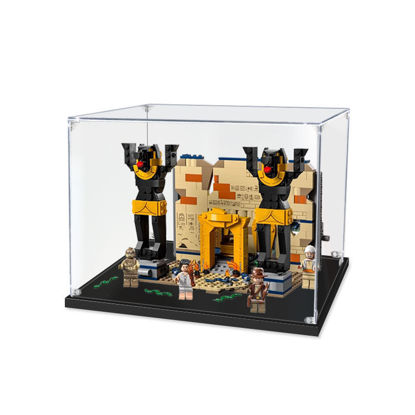 Picture of Acrylic Display Case for LEGO 77013 Indiana Jones Escape from the Lost Tomb Figure Storage Box Dust Proof Glue Free