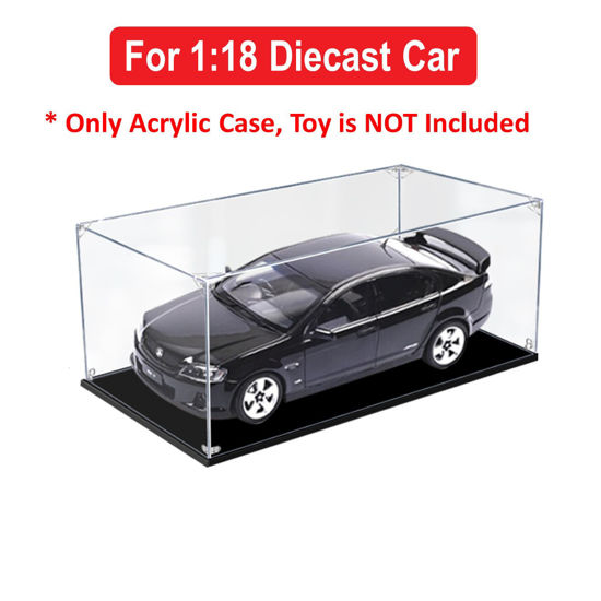 Picture of Acrylic Display Case for 1:18 AUTHENTIC HOLDEN VE COMMODORE SS V PHANTOM Diecast Car Model Figure Storage Box Dust Proof Glue Free