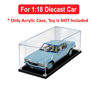 Picture of Acrylic Display Case for 1:18 CLASSIC CARLECTABLES HOLDEN HX LE COUPE OPALINE BLUE Diecast Car Model Figure Storage Box Dust Proof Glue Free