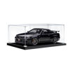 Picture of Acrylic Display Case for 1:18 AUTOART NISSAN SKYLINE GTR R34 V-SPEC II BLACK PEARL Diecast Car Model Figure Storage Box Dust Proof Glue Free