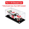 Picture of Acrylic Display Case for 1:18 BIANTE PIZZA HUT BJR HOLDEN ZB COMMODORE 2021 TOWNSVILLE 500 #14 HAZELWOOD Diecast Car Model Figure Storage Box Dust Proof Glue Free