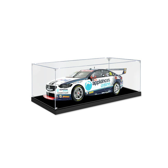 Picture of Acrylic Display Case for 1:18 BIANTE ZB COMMODORE APPLIANCES ONLINE WAU 3RD 2020 BATHURST 1000 #25 MOSTERT/LUFF Diecast Car Model Figure Storage Box Dust Proof Glue Free