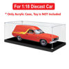 Picture of Acrylic Display Case for 1:18 CLASSIC CARLECTABLES FORD XC FALCON SUNDOWNER VAN RED FLAME Diecast Car Model Figure Storage Box Dust Proof Glue Free