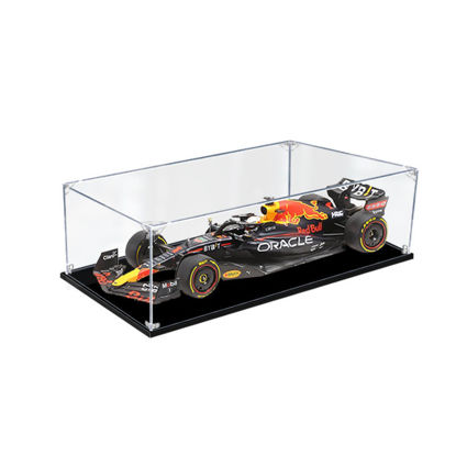 Picture of Acrylic Display Case for 1:18 MINICHAMPS F1 RED BULL RB18 WINNER 2022 SAUDI ARABIAN GP #1 VERSTAPPEN Diecast Car Model Figure Storage Box Dust Proof Glue Free