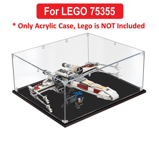 Picture of Acrylic Display Case for LEGO 75355 Star Wars X-Wing Starfighter UCS Figure Storage Box Dust Proof Glue Free