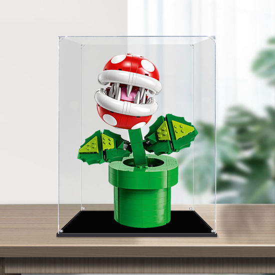 Picture of Acrylic Display Case for LEGO 71426 Super Mario Piranha Plant Figure Storage Box Dust Proof Glue Free