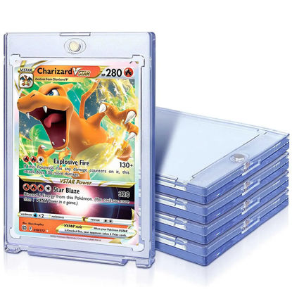 Picture of Magnetic Trading Card Holder Case Cover Pokemon MTG Naruto One Piece Collectors