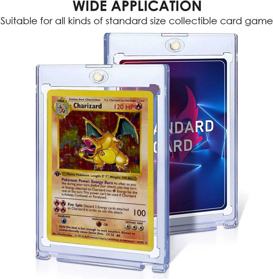 Picture of Magnetic Trading Card Holder Case Cover Pokemon MTG Naruto One Piece Collectors