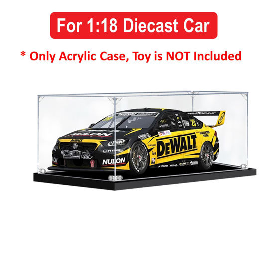 Picture of Acrylic Display Case for 1:18 BIANTE HOLDEN ZB COMMODORE 2020 DARWIN TRIPLE CROWN #20 PYE Diecast Car Model Figure Storage Box Dust Proof Glue Free