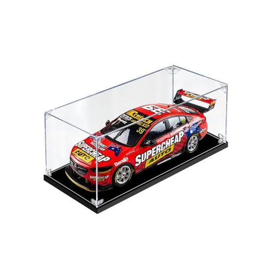 Picture of Acrylic Display Case for 1:18 BIANTE SUPERCHEAP AUTO 888 HOLDEN ZB COMMODORE 2021 BATHURST 1000 #39 FEENEY/INGALL Diecast Car Model Dust Proof