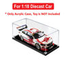 Picture of Acrylic Display Case for 1:18 BIANTE SCT LOGISTICS BJR HOLDEN ZB COMMODORE 2021 BATHURST 1000 #4 SMITH/WALL Diecast Car Model Dust Proof Glue Free