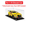 Picture of Acrylic Display Case for 1:18 BIANTE DUNLOP HOLDEN ZB COMMODORE 2021 MOUNT PANORAMA 500 #14 HAZELWOOD Diecast Car Model Dust Proof Glue Free