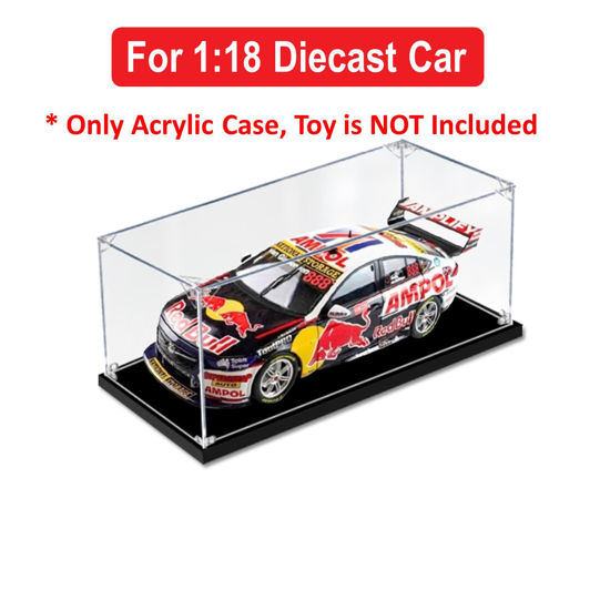 Picture of Acrylic Display Case for 1:18 BIANTE RED BULL AMPOL HOLDEN ZB COMMODORE 2021 BATHURST 1000 #888 VAN GISBERGEN/TANDER Diecast Car Model Dust Proof
