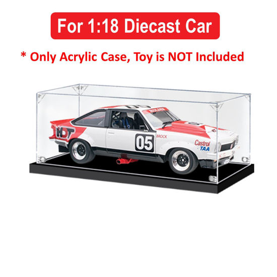 Picture of Acrylic Display Case for 1:18 CLASSIC CARLECTABLES HOLDEN LX TORANA A9X #05 BROCK 1978 1979 SANDOWN WINNER Diecast Car Model Dust Proof Glue Free