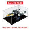 Picture of Acrylic Display Case for LEGO 75181 Star Wars Y-Wing Starfighter Figure Storage Box Dust Proof Glue Free