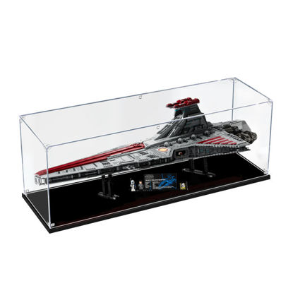 Picture of Acrylic Display Case for LEGO 75367 Star Wars Venator Class Republic Attack Cruiser UCS Figure Storage Box Dust Proof Glue Free