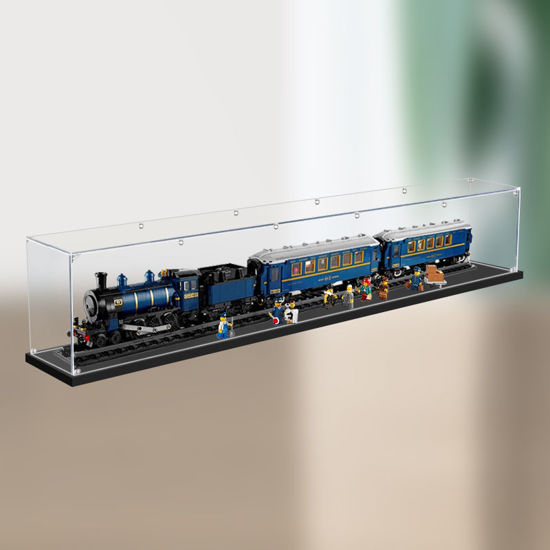 Picture of Acrylic Display Case for LEGO 21344 Ideas The Orient Express Train Figure Storage Box Dust Proof Glue Free