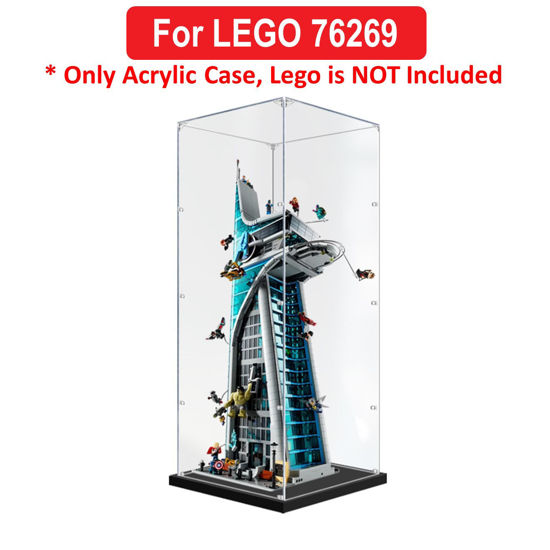 Picture of Acrylic Display Case for LEGO 76269 Marvel Avengers Tower Figure Storage Box Dust Proof Glue Free