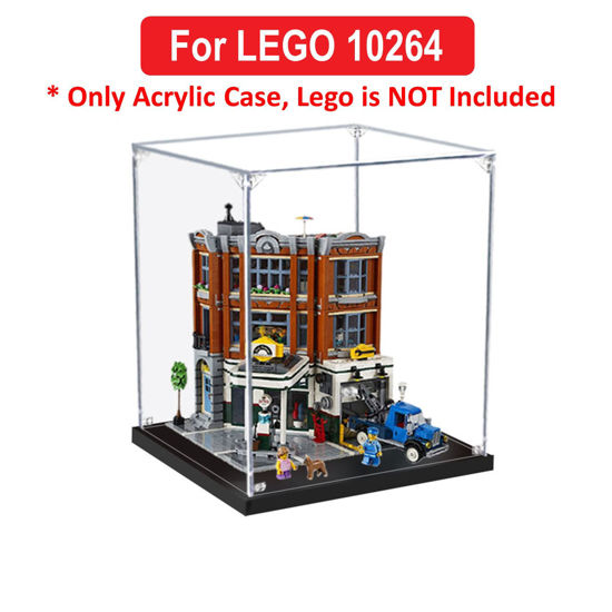 Picture of Acrylic Display Case for LEGO 10264 Creator Expert Corner Garage Figure Storage Box Dust Proof Glue Free