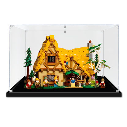 Picture of Acrylic Display Case for LEGO 43242 Disney Snow White and the Seven Dwarfs' Cottage Figure Storage Box Dust Proof Glue Free