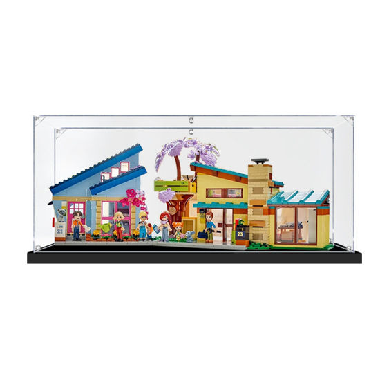 Picture of Acrylic Display Case for LEGO 42620 Olly and Paisley's Family Houses Figure Storage Box Dust Proof Glue Free