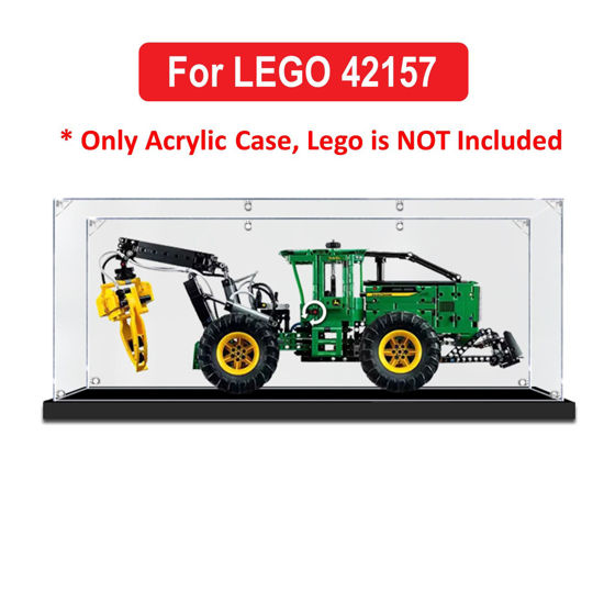 Picture of Acrylic Display Case for LEGO 42157 Technic John Deere 948L-II Skidder Figure Storage Box Dust Proof Glue Free