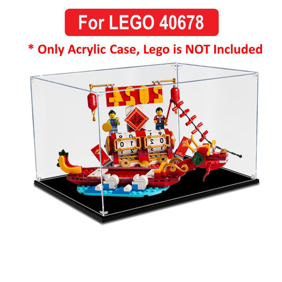 Picture of Acrylic Display Case for LEGO 40678 Seasonal Chinese Traditional Festival Calendar Figure Storage Box Dust Proof Glue Free