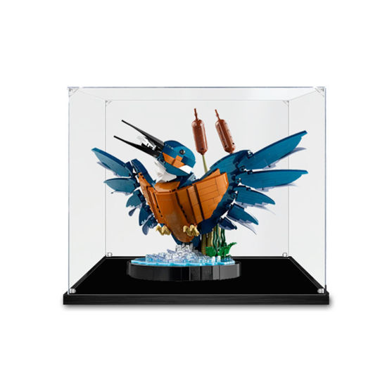 Picture of Acrylic Display Case for LEGO 10331 Icons Kingfisher Bird Figure Storage Box Dust Proof Glue Free