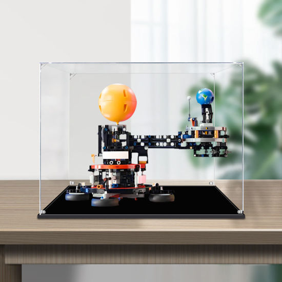 Picture of Acrylic Display Case for LEGO 42179 Technic Planet Earth and Moon in Orbit Figure Storage Box Dust Proof Glue Free