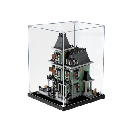 Picture of Acrylic Display Case for LEGO 10228 Monster Fighters Haunted House Figure Storage Box Dust Proof Glue Free