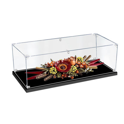 Picture of Acrylic Display Case for LEGO 10314 Icons Dried Flower Centrepiece Figure Storage Box Dust Proof Glue Free