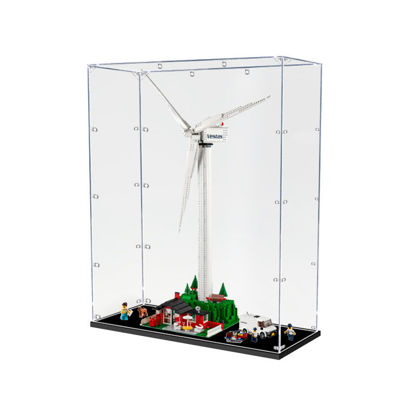 Picture of Acrylic Display Case for LEGO 10268 Creator Expert Vestas Wind Turbine Figure Storage Box Dust Proof Glue Free