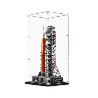 Picture of Acrylic Display Case for LEGO 10341 Icons NASA Artemis Space Launch System Figure Storage Box Dust Proof Glue Free