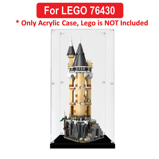 Picture of Acrylic Display Case for LEGO 76430 Harry Potter Hogwarts Castle Owlery Figure Storage Box Dust Proof Glue Free