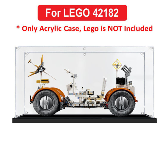 Picture of Acrylic Display Case for LEGO 42182 Technic NASA Apollo Lunar Roving Vehicle LRV Figure Storage Box Dust Proof Glue Free