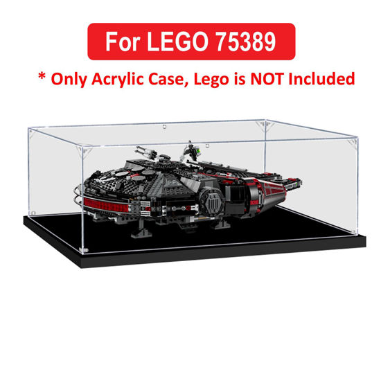 Picture of Acrylic Display Case for LEGO 75389 Star Wars Rebuild the Galaxy Dark Millennium Falcon Figure Storage Box Dust Proof Glue Free