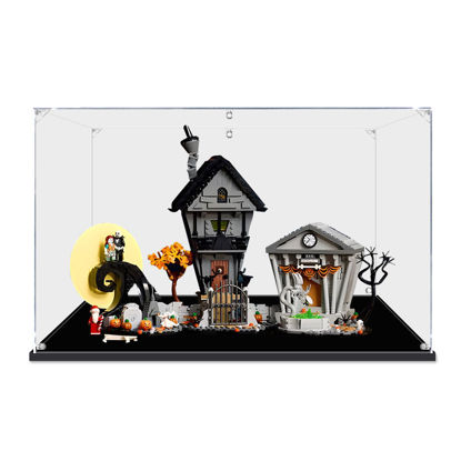 Picture of Acrylic Display Case for LEGO 21351 Disney Tim Burton's The Nightmare Before Christmas Figure Storage Box Dust Proof Glue Free