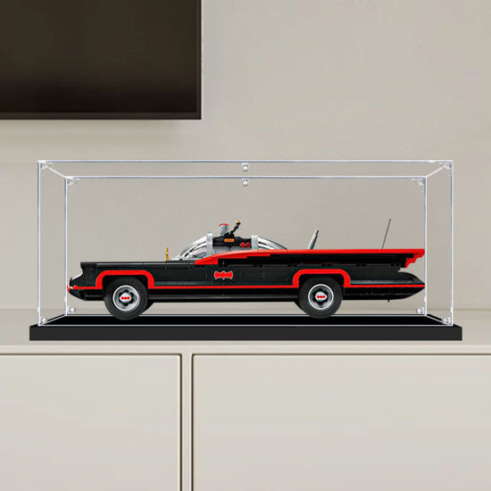 Picture of Acrylic Display Case for LEGO 76328 DC Batman The Classic TV Series Batmobile Figure Storage Box Dust Proof Glue Free