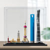 Picture of Acrylic Display Case for LEGO 21039 Architecture Shanghai Skyline Figure Storage Box Dust Proof Glue Free