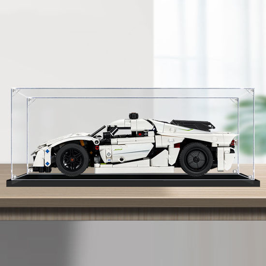 Picture of Acrylic Display Case for LEGO 42184 Technic Koenigsegg Jesko Absolut White Hypercar Figure Storage Box Dust Proof Glue Free