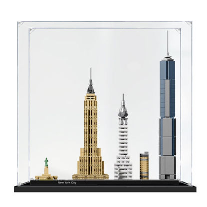 Picture of Acrylic Display Case for LEGO 21028 Architecture New York City Figure Storage Box Dust Proof Glue Free