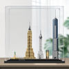 Picture of Acrylic Display Case for LEGO 21028 Architecture New York City Figure Storage Box Dust Proof Glue Free