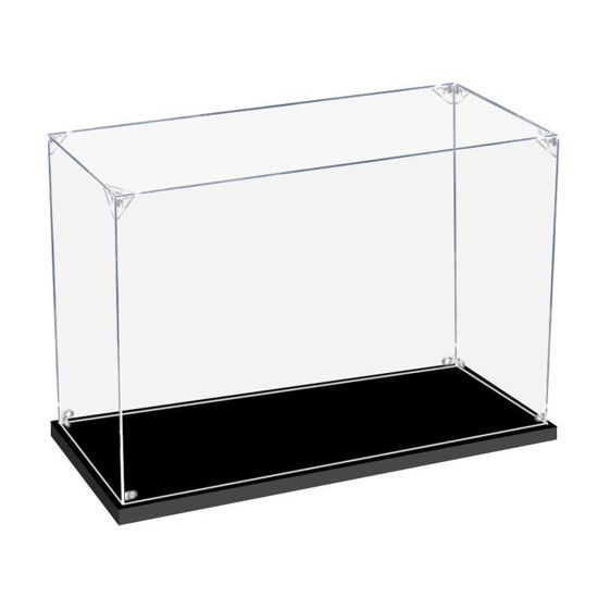 Picture of Acrylic Display Case for LEGO 76273 Batman Construction Figure and the Bat-Pod Bike Figure Storage Box Dust Proof Glue Free