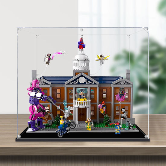 Picture of Acrylic Display Case for LEGO 76294 Marvel X-Men The X-Mansion Figure Storage Box Dust Proof Glue Free