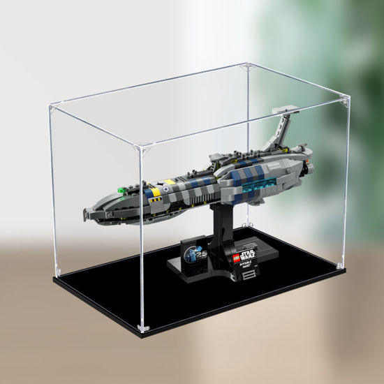 Picture of Acrylic Display Case for LEGO 75377 Star Wars Invisible Hand Figure Storage Box Dust Proof Glue Free