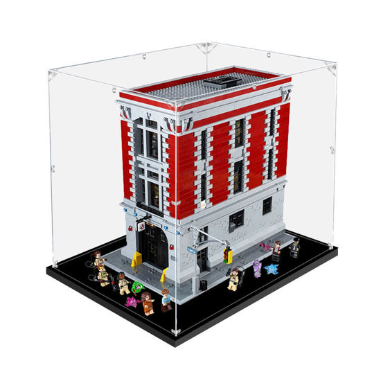 Picture of Acrylic Display Case for LEGO 75827 Ghostbusters Firehouse Headquarters Figure Storage Box Dust Proof Glue Free